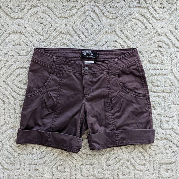 Chado Brown chinos shorts size 1 @L1 - Picture 2 of 8